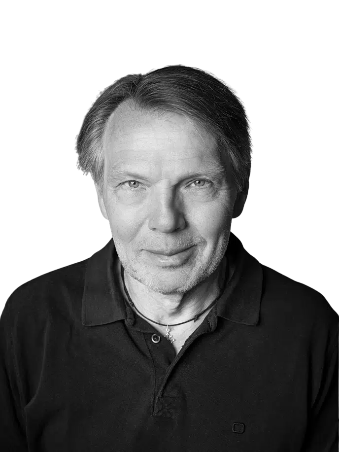 Schwarz-Weiß-Porträt von Dirk Große.